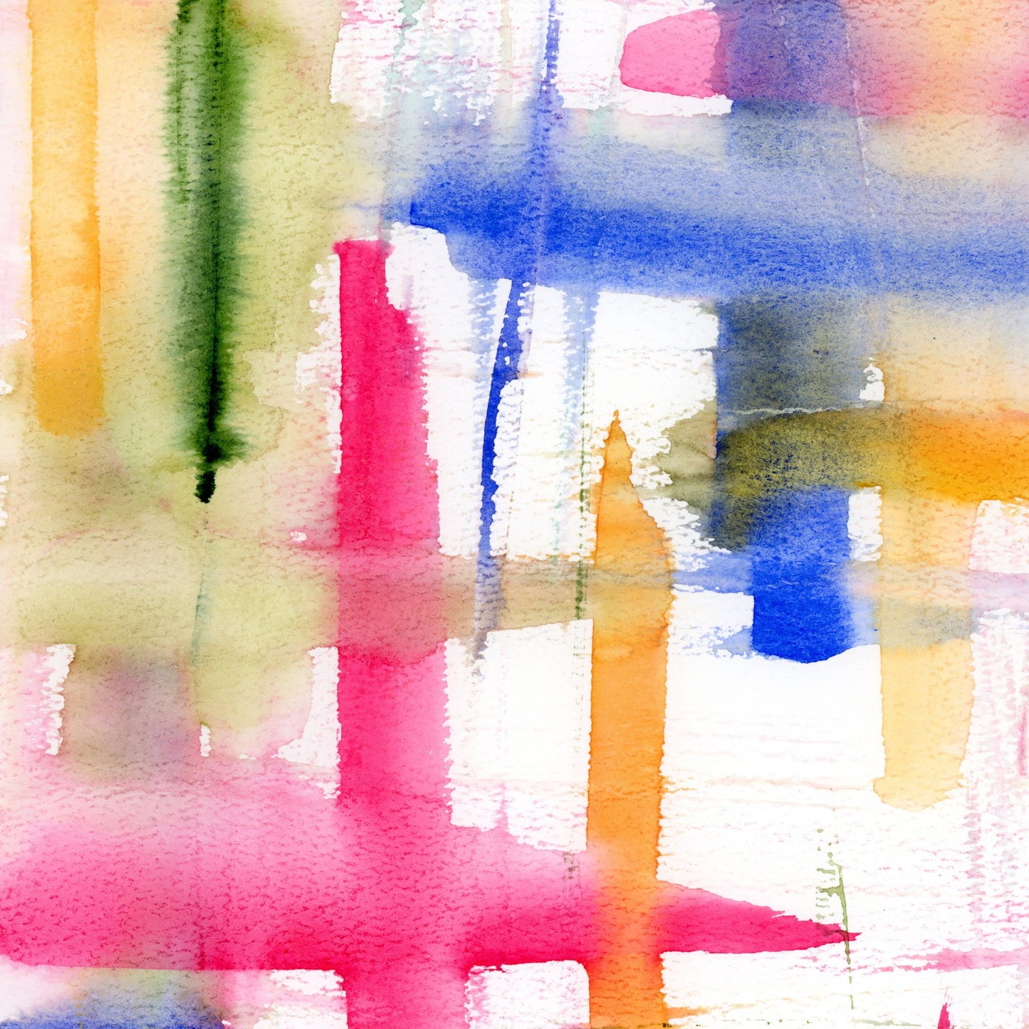 Color Riot - Original Watercolor Abstract Painting, 11"x15"