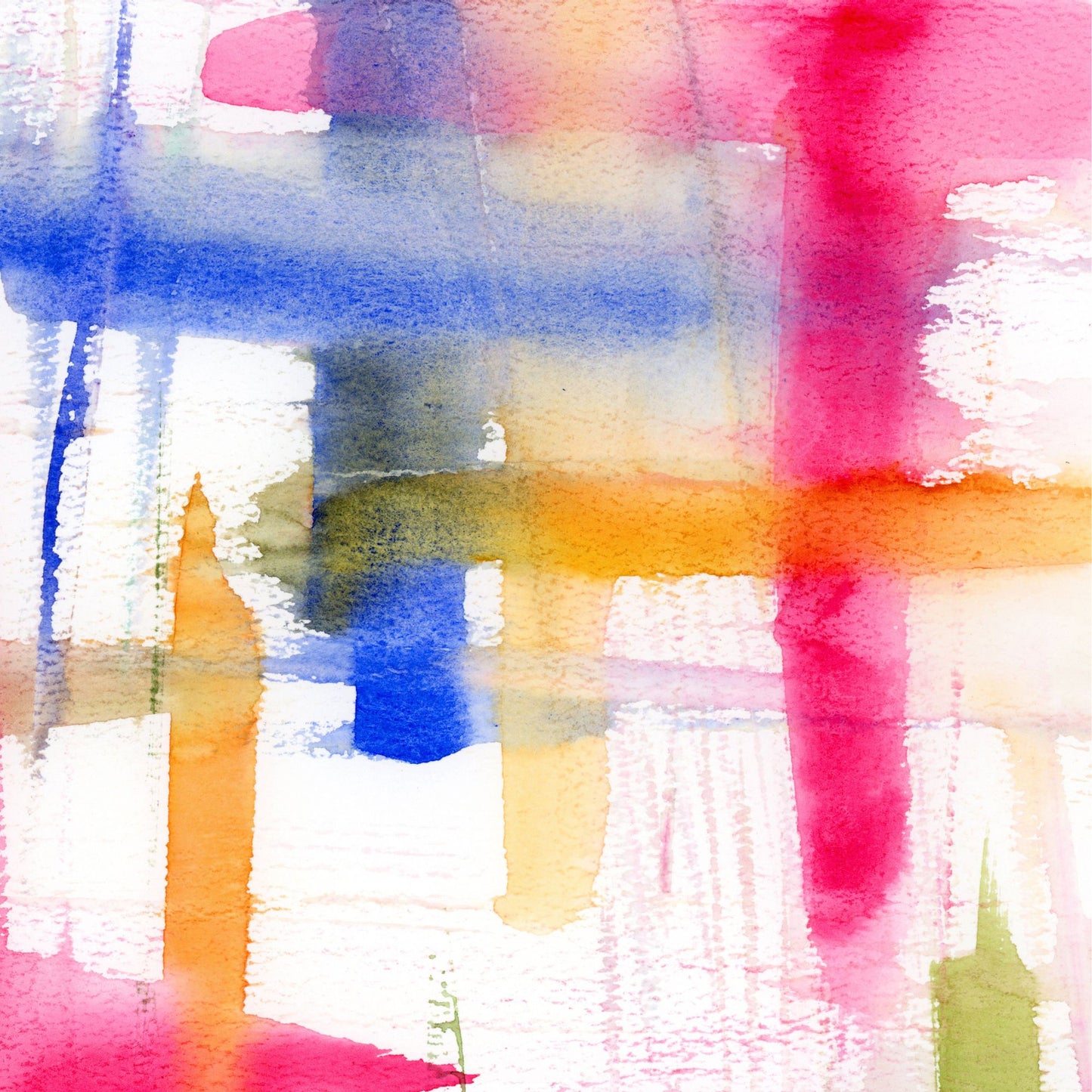 Color Riot - Original Watercolor Abstract Painting, 11"x15"
