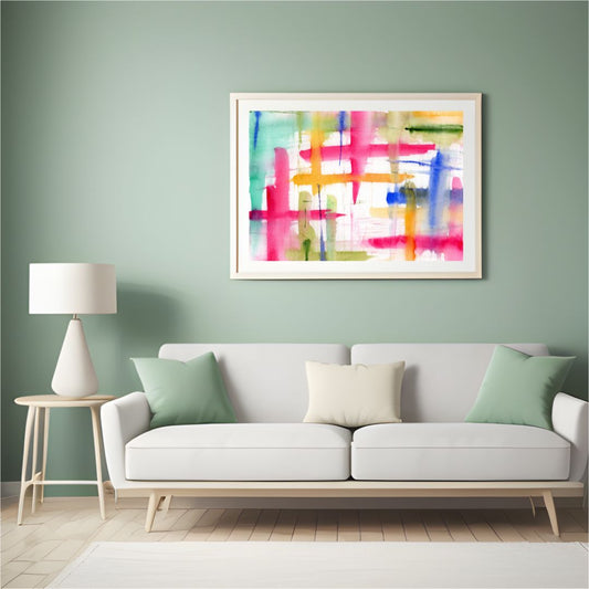 Color Riot - Original Watercolor Abstract Painting, 11"x15"